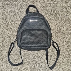 Michael Kors Charcoal Monogram Mini Backpack